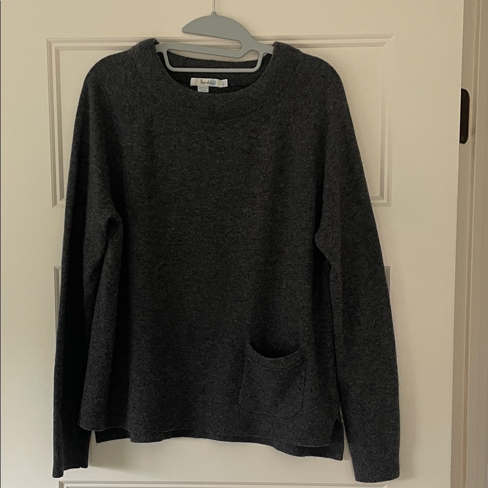 Boden Charcoal Crewneck Sweater